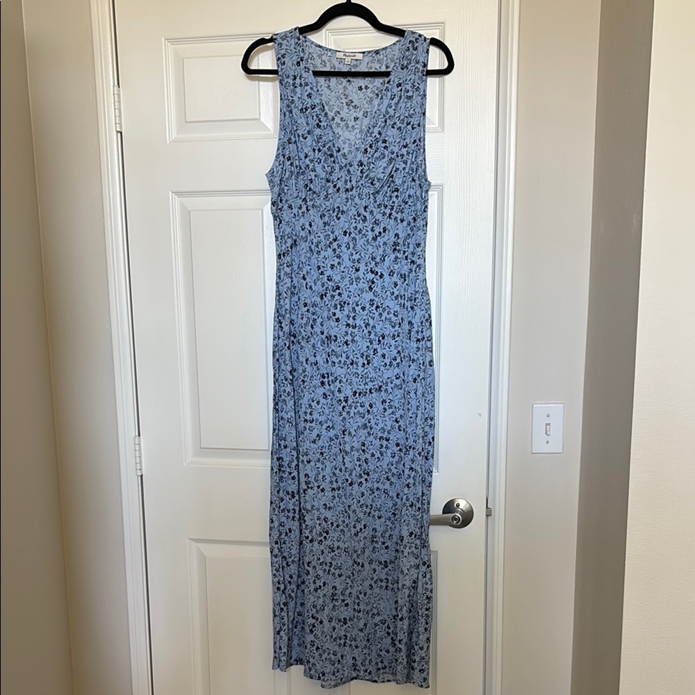 Madewell Blue Floral Maxi Dress
